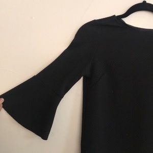 Zara bell sleeved textured top